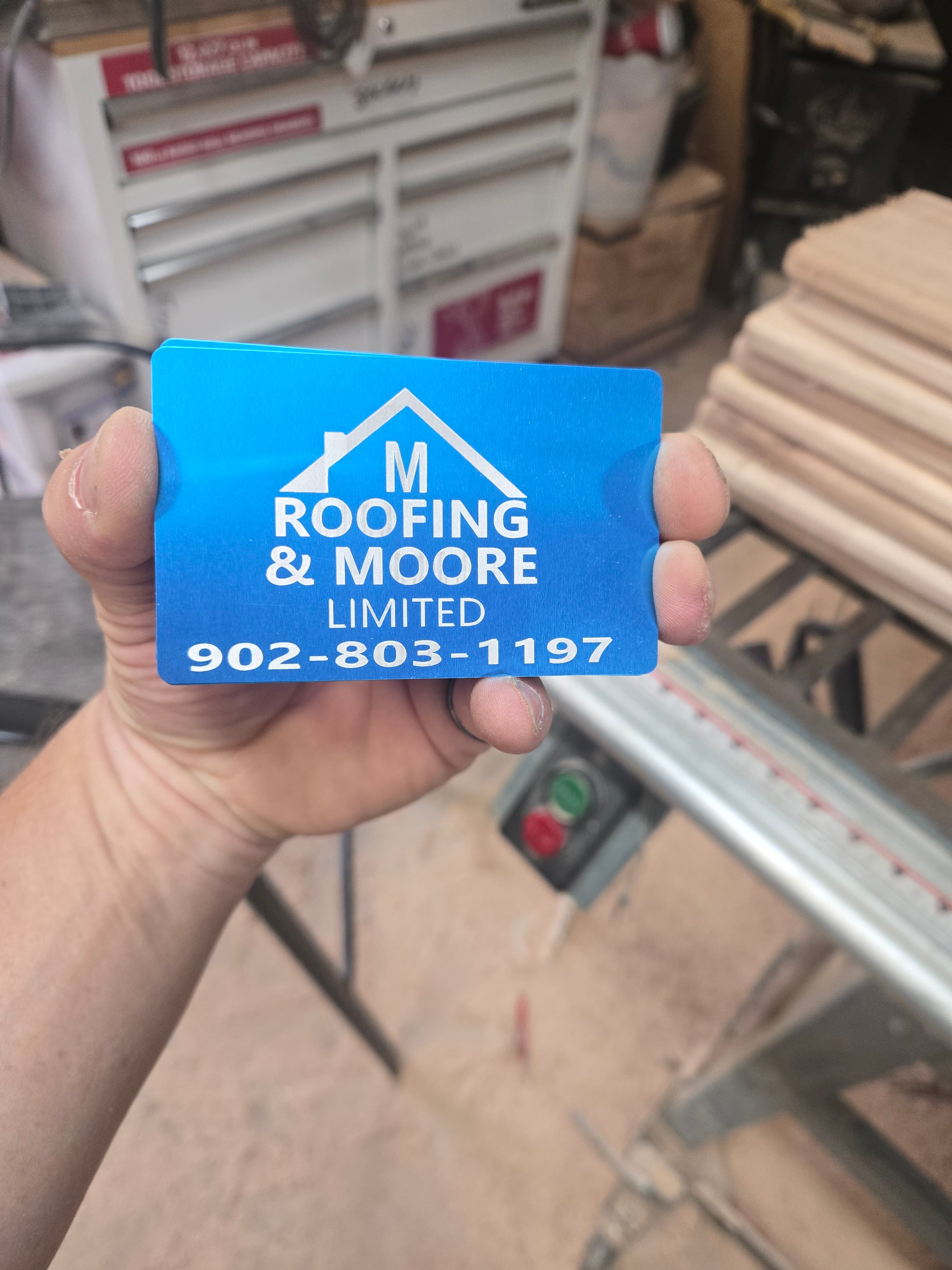 Business card photo supplied for M Roofing and Moore LIMITED — photo 2